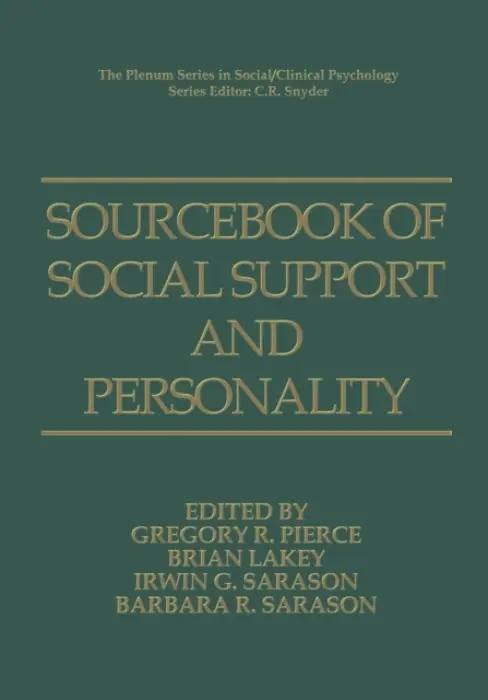Sourcebook of Social Support and Personality