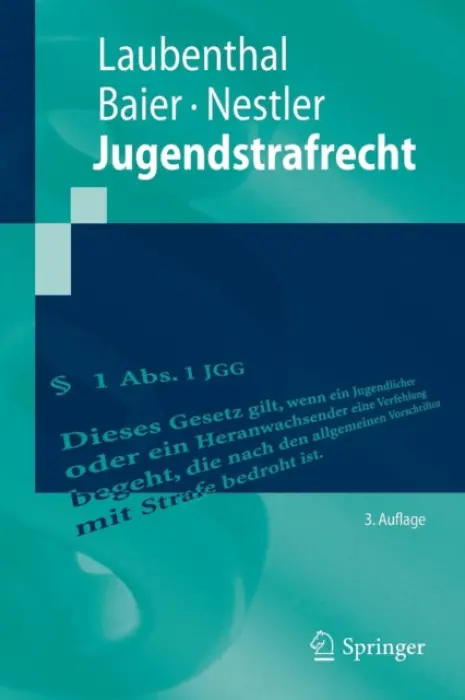 Jugendstrafrecht - Laubenthal, Klaus a Baier, Helmut a Nestler, Nina