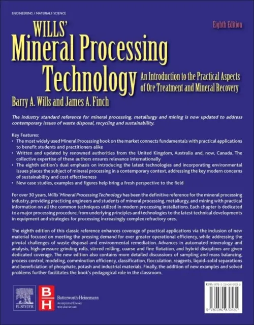 Wills' Mineral Processing Technology - Wills, Barry A. (Senior Partner, MEI, Cornwall, UK) a Finch, James, Ph.D. (McGill University, Montreal, Canada)