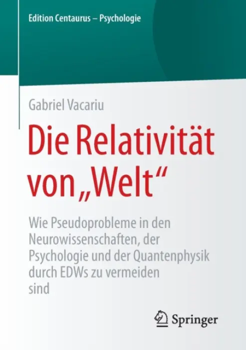 Die Relativitat von „Welt" - Vacariu, Gabriel