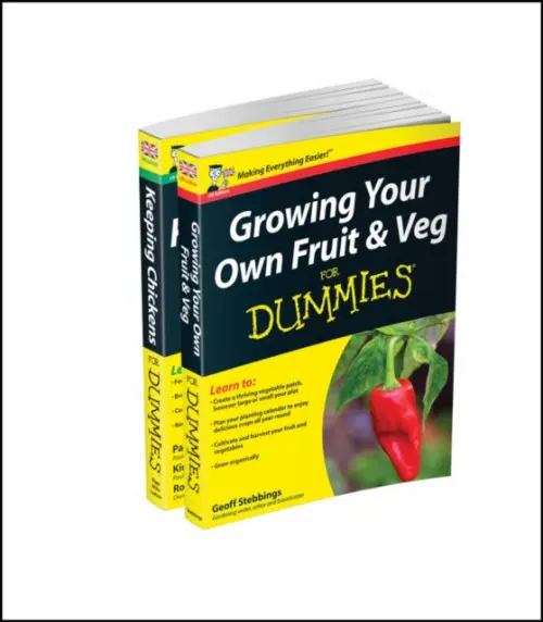 Self-sufficiency For Dummies Collection - Growing Your Own Fruit & Veg For Dummies/Keeping Chickens For Dummies UK Edition - Stebbings, Geoff a Riggs, Pammy (Farmer and columnist) a Willis, Kimberley a Ludlow, Robert T. (Owner, BackYardChickens.com)