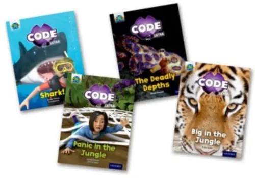 Project X CODE Extra: Green Book Band, Oxford Level 5: Jungle Trail and Shark Dive, Mixed Pack of 4 - Pimm, Janice a Powell, Jillian a Scott, Kate