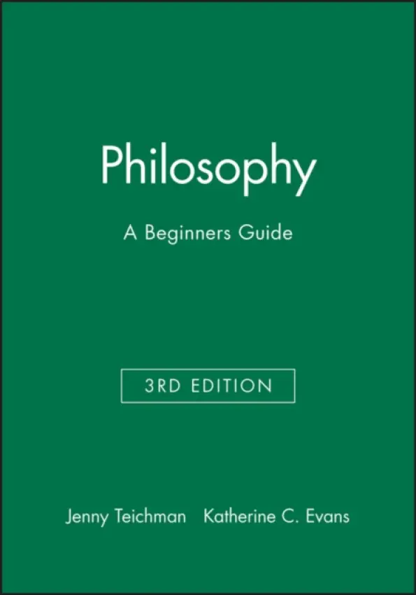 Philosophy - Teichman, Jenny (University of Cambridge) a Evans, Katherine C. (Attorney)