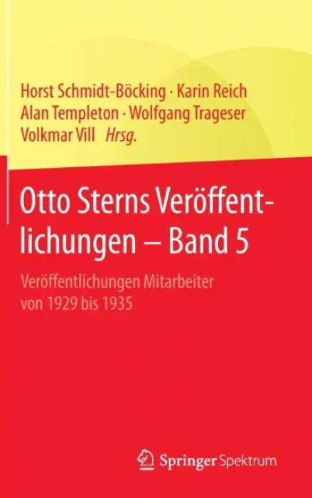 Otto Sterns Veroffentlichungen - Band 5