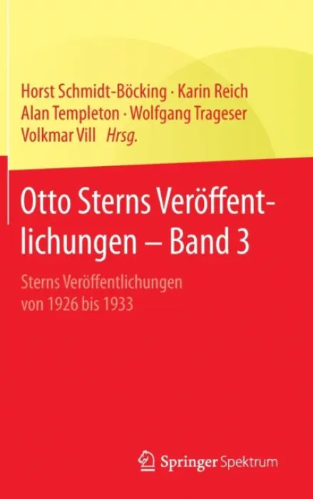 Otto Sterns Veroffentlichungen - Band 3