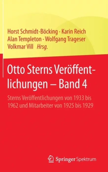 Otto Sterns Veroffentlichungen - Band 4