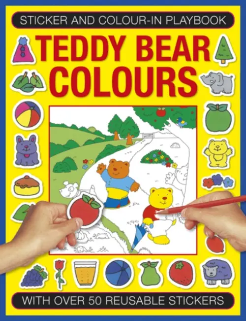 Sticker and Color-in Playbook: Teddy Bear Colors - Michael Johnstone