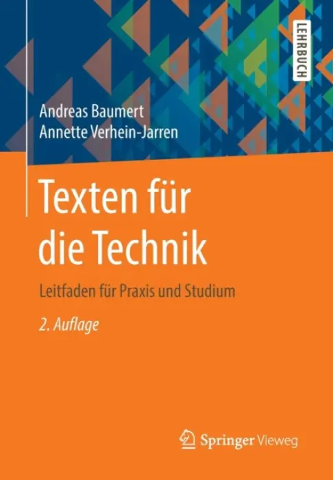 Texten fur die Technik - Baumert, Andreas a Verhein-Jarren, Annette