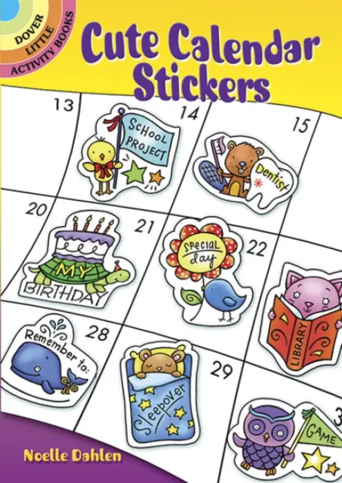 Cute Calendar Stickers - Dahlen, Noelle