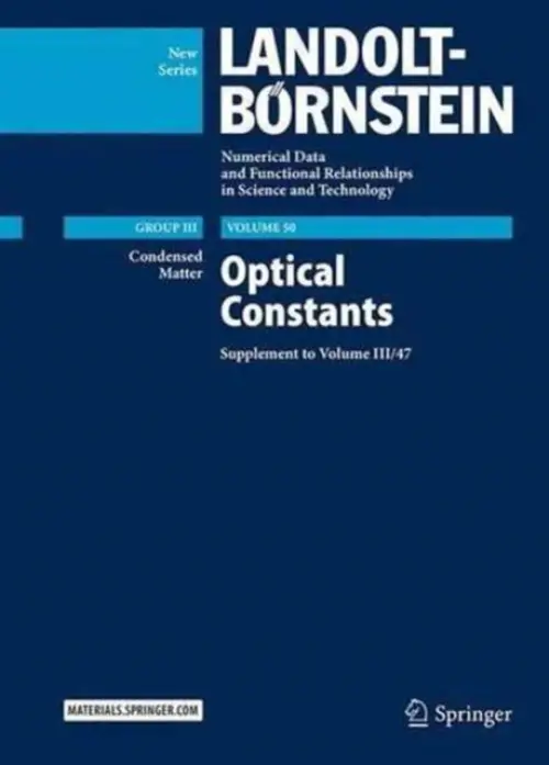 Optical Constants - Wohlfarth, Christian