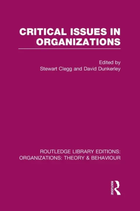 Critical Issues in Organizations (RLE: Organizations)