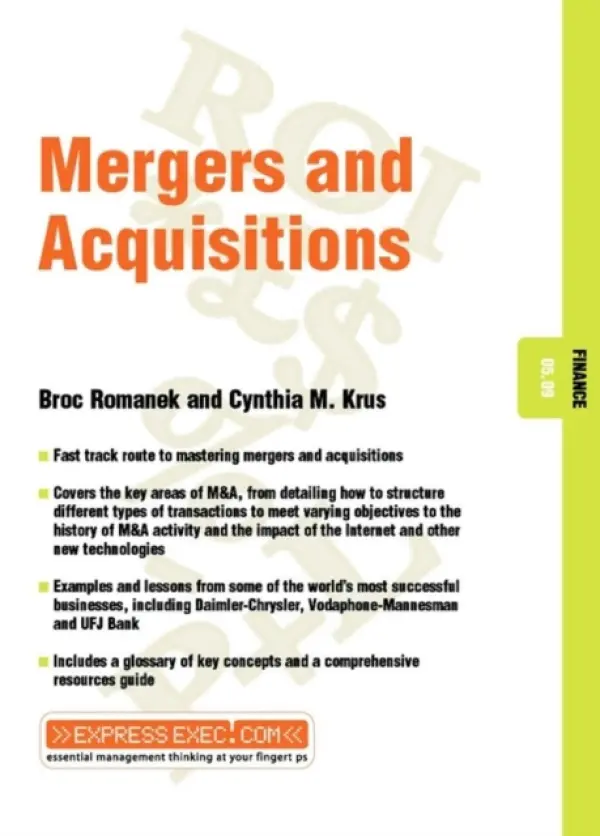 Mergers and Acquisitions - Romanek, Broc a Krus, Cynthia M
