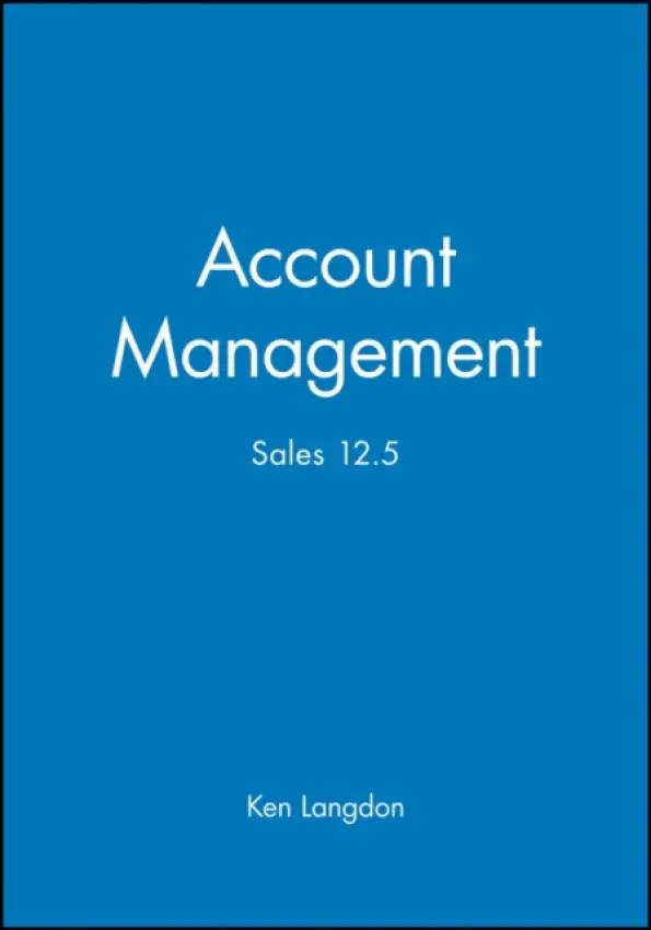 Account Management - Langdon, Ken (KPL Associates)