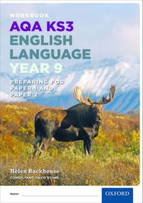 AQA KS3 English Language: Key Stage 3: Year 9 test workbook - Backhouse, Helen a Stone, David