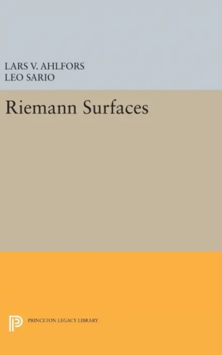 Riemann Surfaces - Ahlfors, Lars Valerian a Sario, Leo