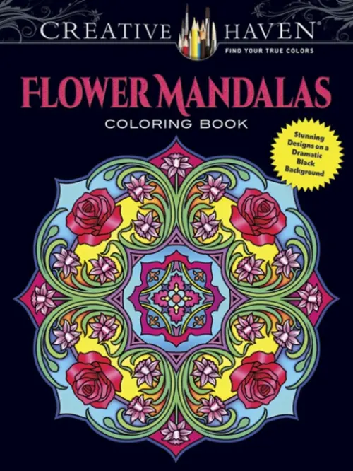 Creative Haven Flower Mandalas Coloring Book - Noble, Marty