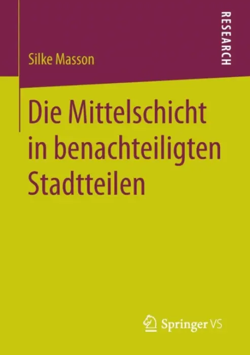 Die Mittelschicht in benachteiligten Stadtteilen - Masson, Silke