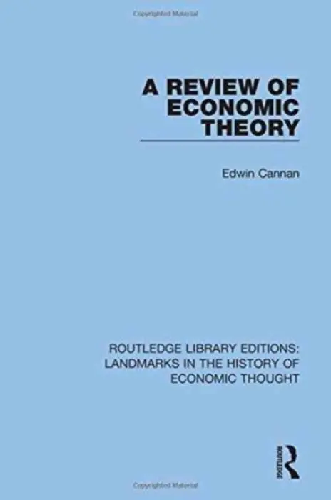 Review of Economic Theory - Cannan, Edwin