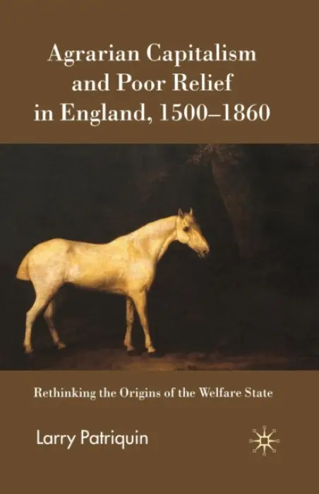 Agrarian Capitalism and Poor Relief in England, 1500-1860 - Patriquin, Larry