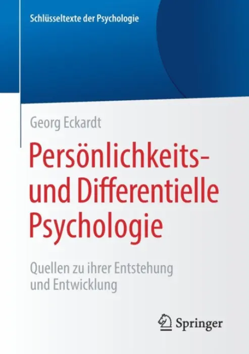 Personlichkeits- und Differentielle Psychologie - Eckardt, Georg