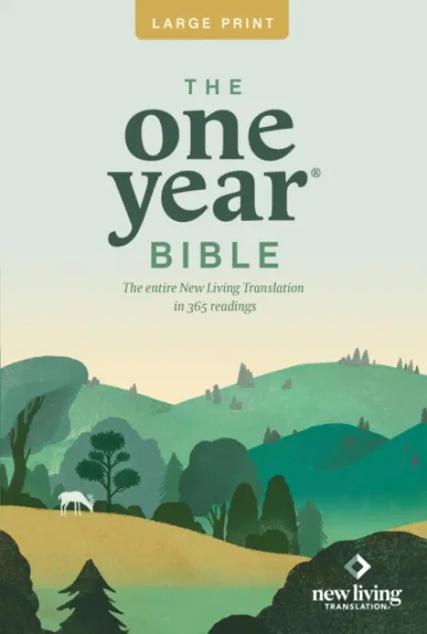The One Year Bible NLT, Large Print Thinline Edition (Softcover) - Tyndale