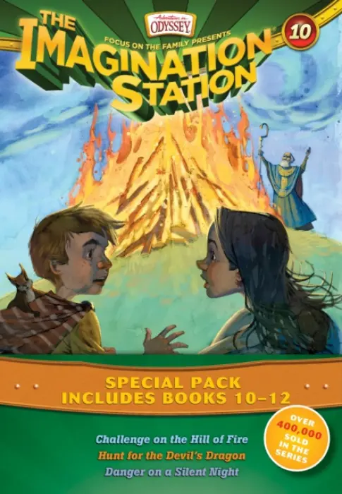 Imagination Station Books 3-Pack: Challenge on the Hill of Fire / Hunt for the Devil's Dragon / Danger on a Silent Night - Wayne Thomas Batson