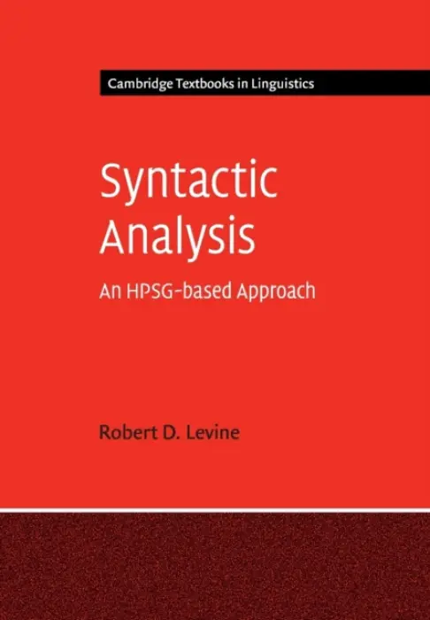 Syntactic Analysis - Levine, Robert D. (Ohio State University)