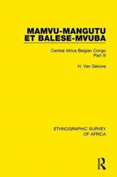 Mamvu-Mangutu et Balese-Mvuba - Van Geluwe, H.