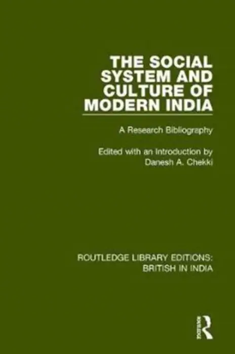 Social System and Culture of Modern India - Chekki, Danesh A.