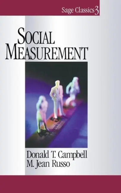 Social Measurement - Campbell, Donald T. a Russo, M . Jean