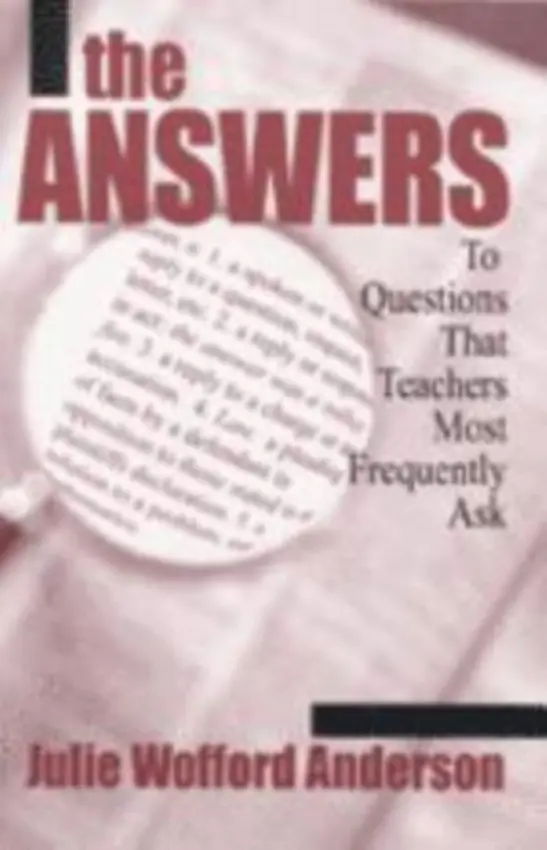 Answers - Wofford Anderson, Julie