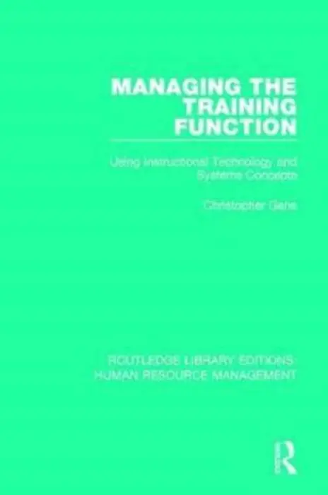 Managing the Training Function - Gane, Christopher (Christopher passed away in 2019 awaiting will  a  DC no GOP beneficiary is Janet Regal SE911229, contract 163668 has already been transferred SF case 01753164)