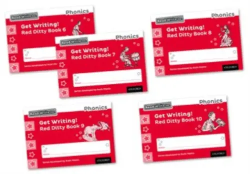 Read Write Inc. Phonics: Get Writing! Red Ditty Books 6-10 Mixed Pack of 5 - Miskin, Ruth