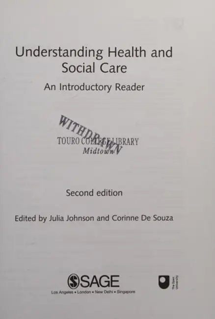 Understanding Health and Social Care