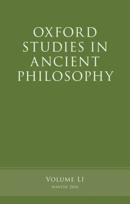 Oxford Studies in Ancient Philosophy, Volume 51