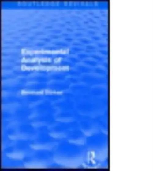 Experimental Analysis of Development - Durken, Bernhard