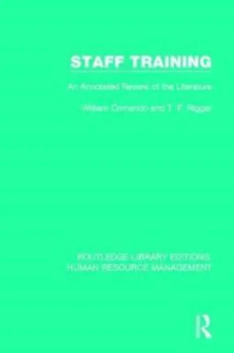 Staff Training - Crimando, William (Southern Illinois University) a Riggar, T. F.