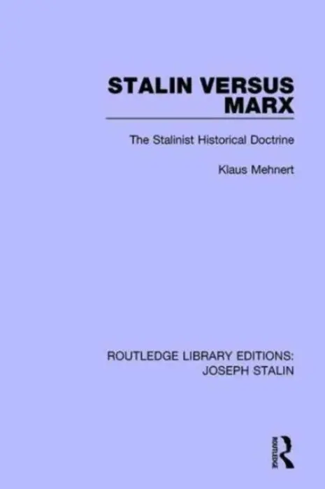 Stalin Versus Marx - Mehnert, Klaus