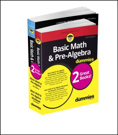 Basic Math & Pre-Algebra For Dummies Book + Workbook Bundle - Zegarelli, Mark
