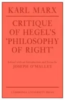 Critique of Hegel's 'Philosophy Of Right' - Marx, Karl