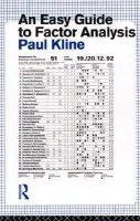 Easy Guide to Factor Analysis - Kline, Paul