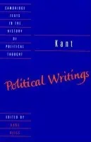 Kant: Political Writings - Kant, Immanuel
