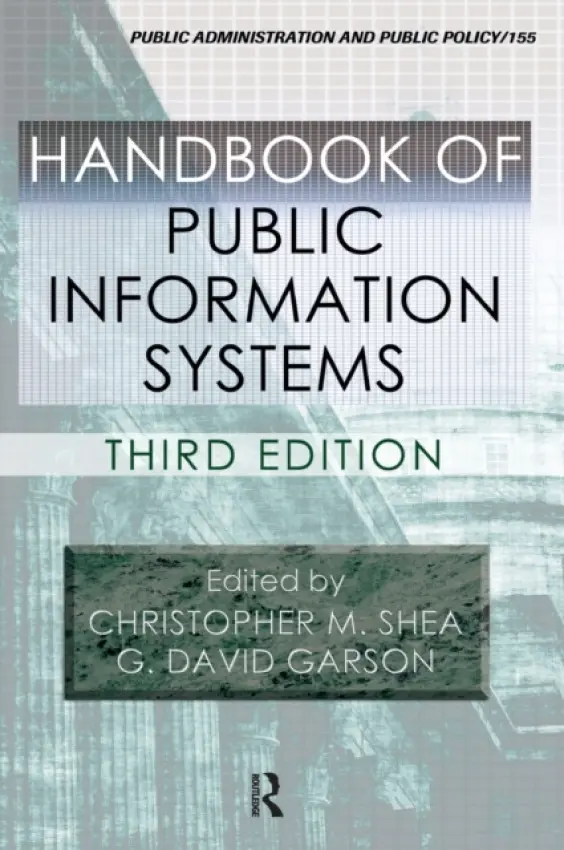 Handbook of Public Information Systems - Graham, Judith a Kelly, Alison