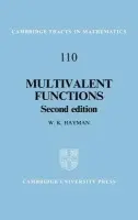Multivalent Functions - Hayman, W. K. (University of London)