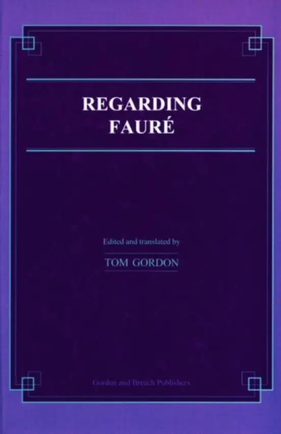 Regarding Faure - Gordon, Tom
