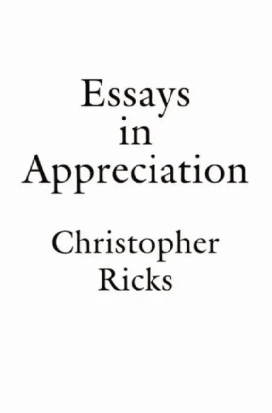 Essays in Appreciation - Ricks