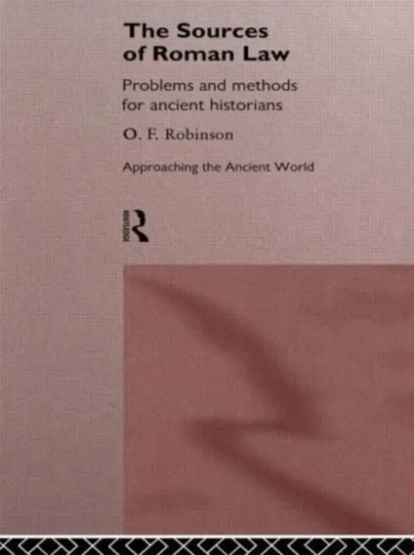 Sources of Roman Law - Robinson, O. F.