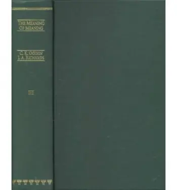 C.K. Ogden and Linguistics - Ogden, C.K.