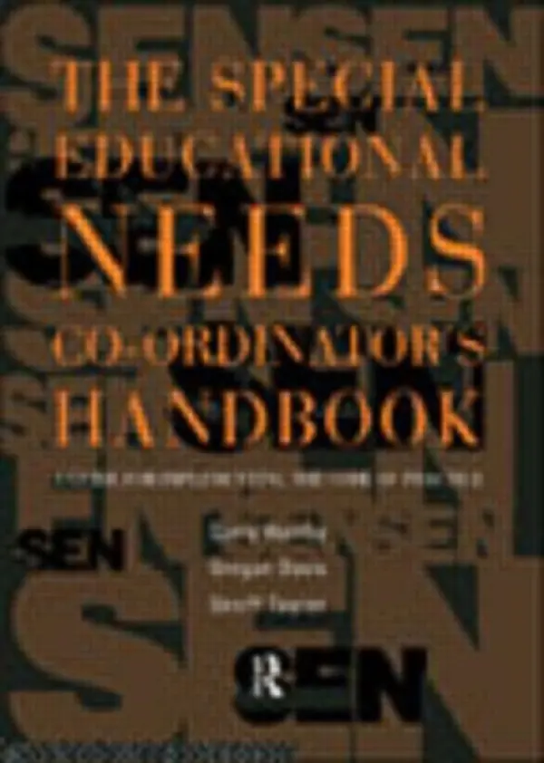 Special Educational Needs Co-ordinator's Handbook - Hornby, Garry a Davis, Gregan a Taylor, Geoff