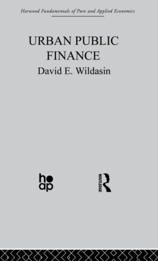 Urban Public Finance - Wildasin, D.